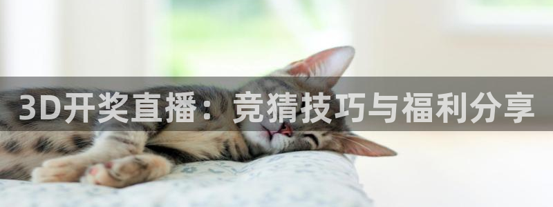 nba赛事直播178：3D开奖直播：竞猜技巧与福利分享